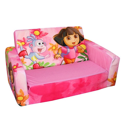 Marshmallow Fun Furniture Flip Open Sofa With Slumber Attachment