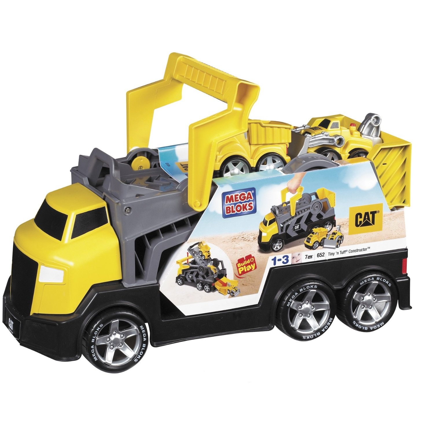 Megablocks CAT Tiny n Tuff Race N Go Rig Constructor with Dump Truck and Dozer