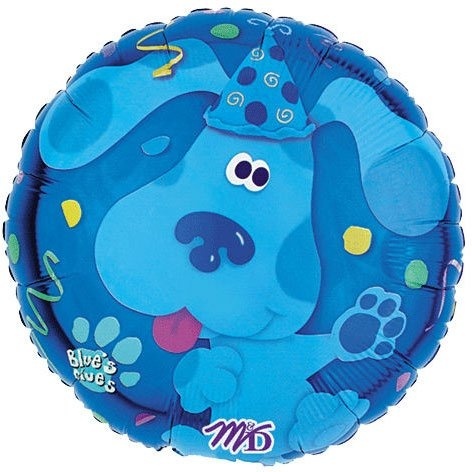 46cm Blue S Clues Birthday Confetti Balloon 1 Ct By M D Industries Shop Online For Arts Crafts In Australia