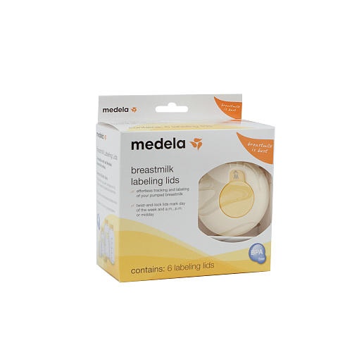Medela Breastmilk Labeling Lids 6 labeling lids in bulk non retail packaing