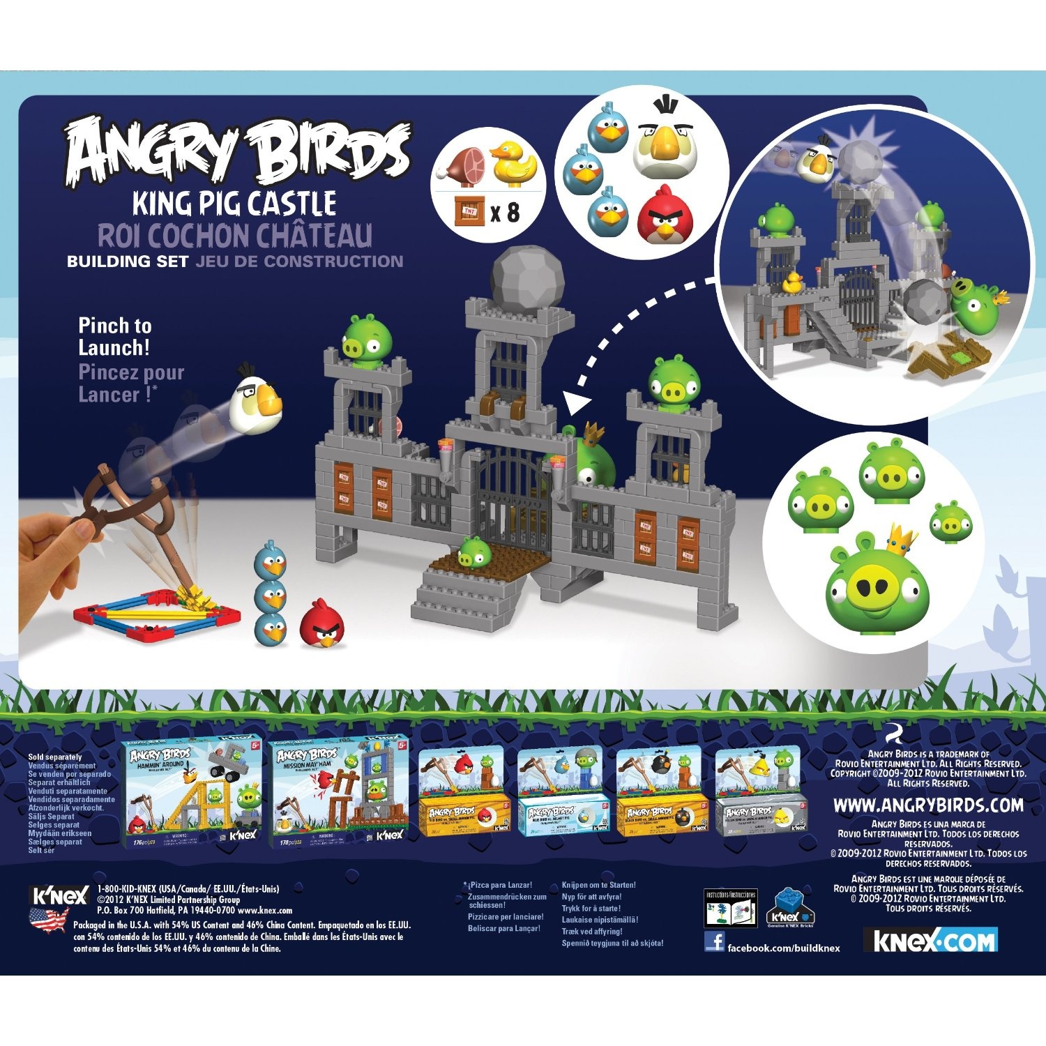 angry birds king pig castle