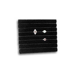 Multi Slot Ring Pad Inserts Half Size Black Tray Inserts Jewellery
