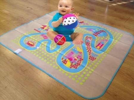 Baby Floor Mat Waterproof Easy Wipe Splash Mat For Feeding