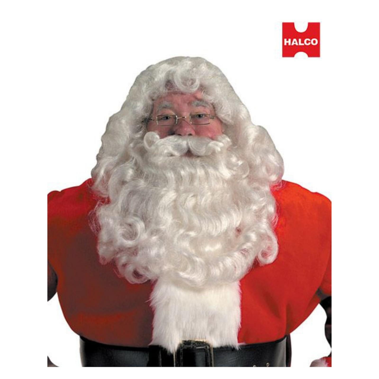 deluxe santa beard and wig set