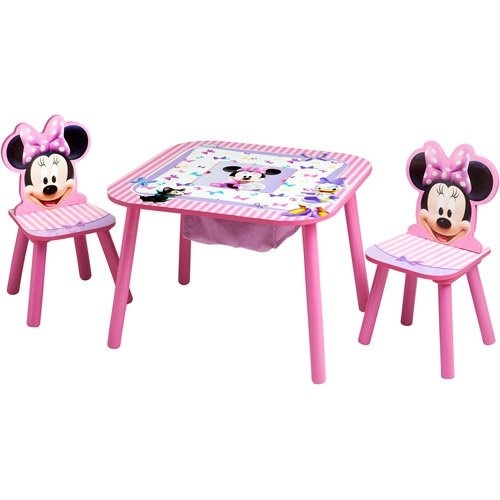Disney Minnie Mouse Storage Table And Chairs Set By Delta Children