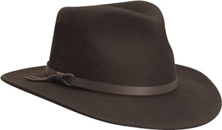 scala classico men's crushable felt outback hat
