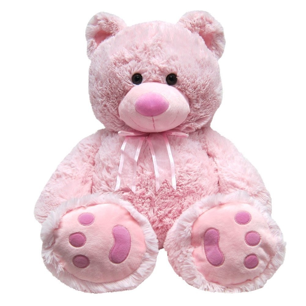 big light pink teddy bear
