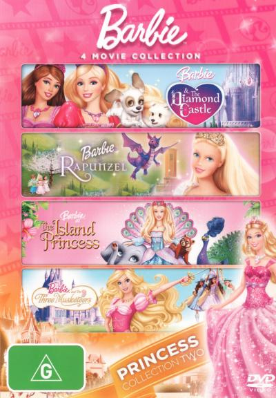 Barbie Princess Collection Barbie Movies Dvd Collection Barbie