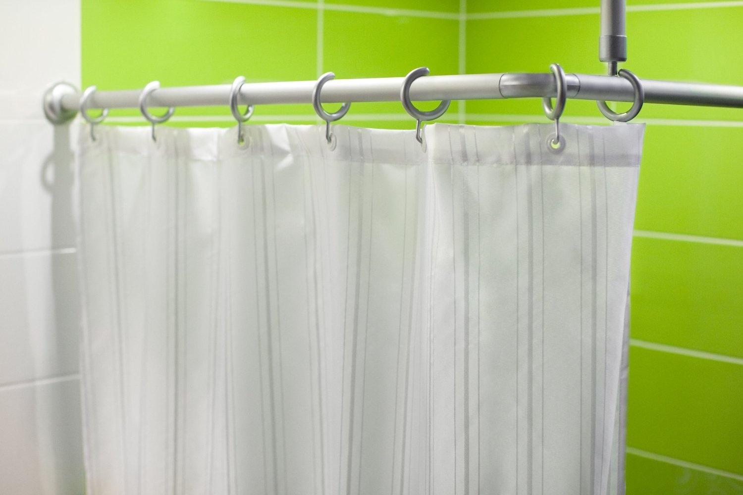 Mx Chrome Modular Shower Curtain Rail 4 Configuration Home