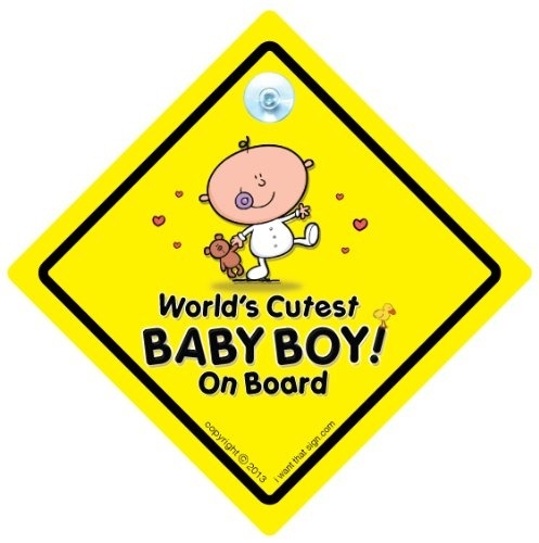 cute baby on board sign