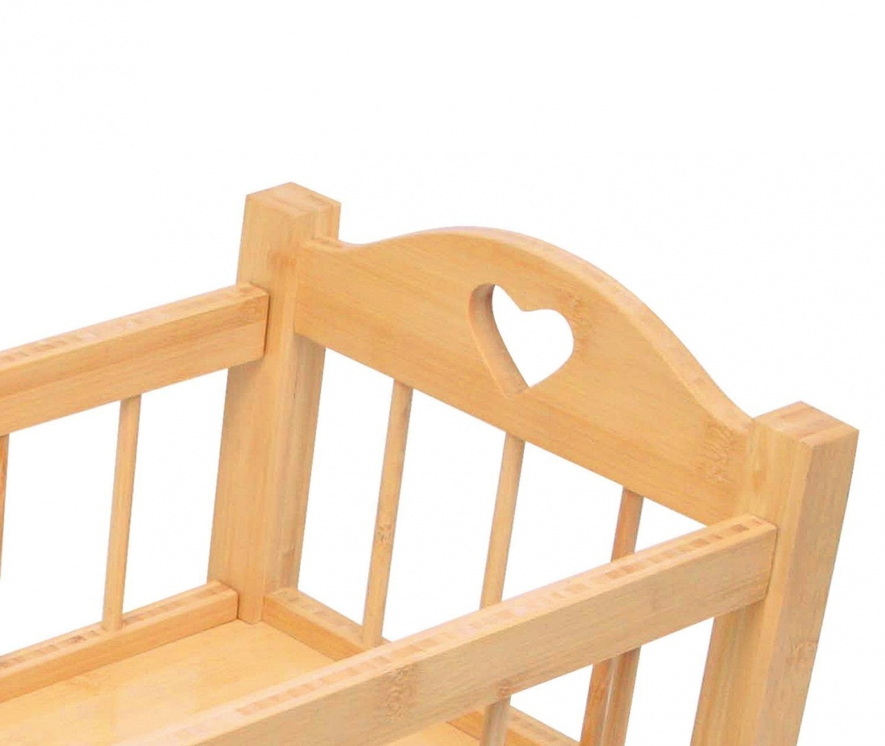 dolls wooden high chair and cot