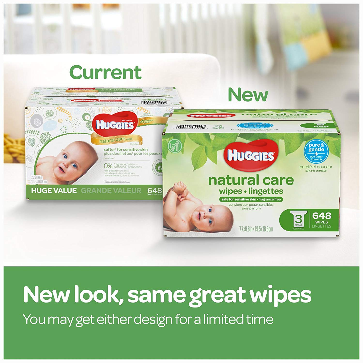 1152 huggies natural care wipes