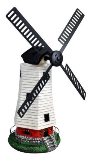 Kingfisher Traditional Windmill Wind Powered Led Solar Light