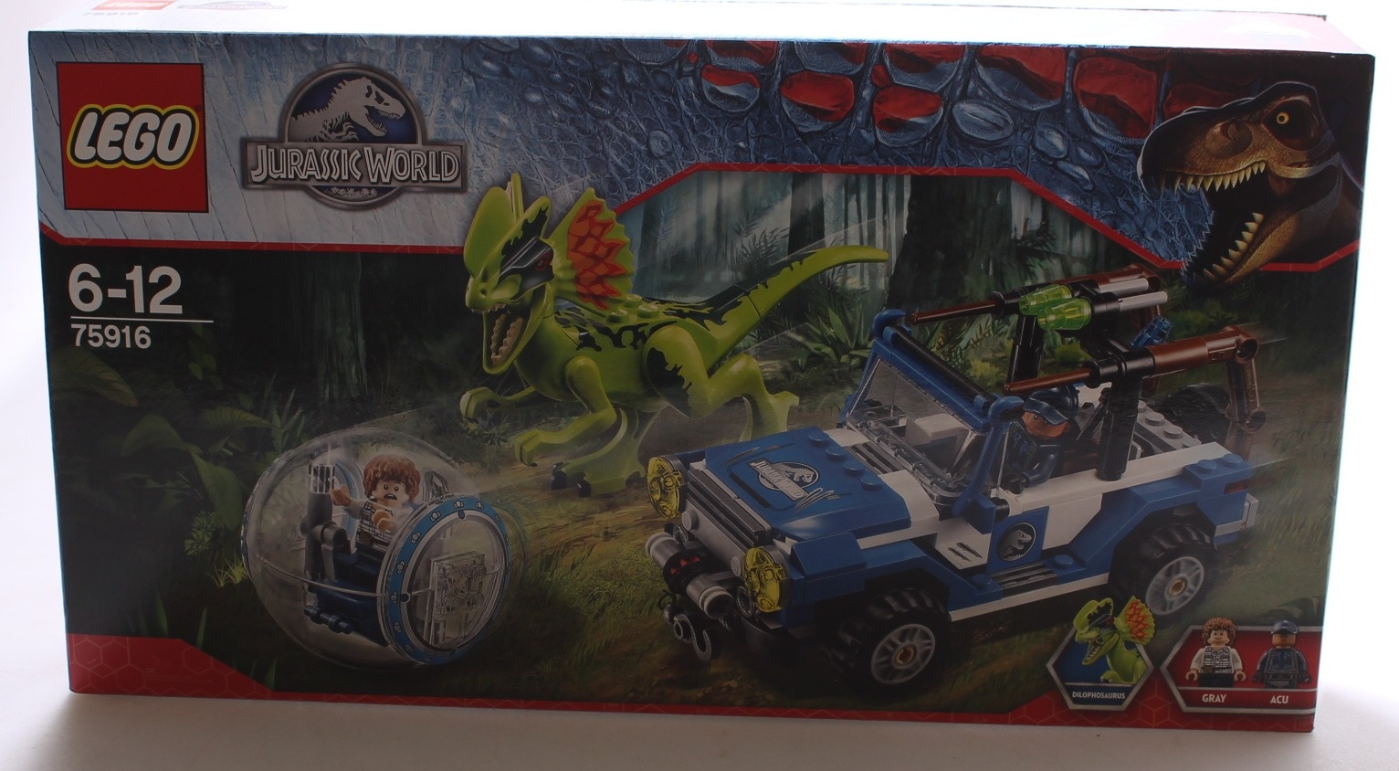 lego jurassic world dilophosaurus ambush 75916 building kit