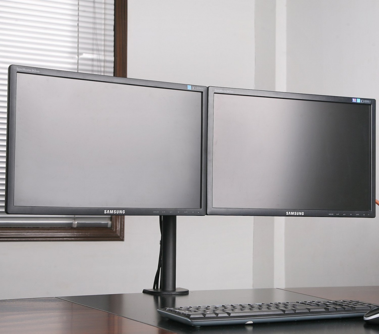 Dual LCD Monitor Desk Mount Stand Heavy 