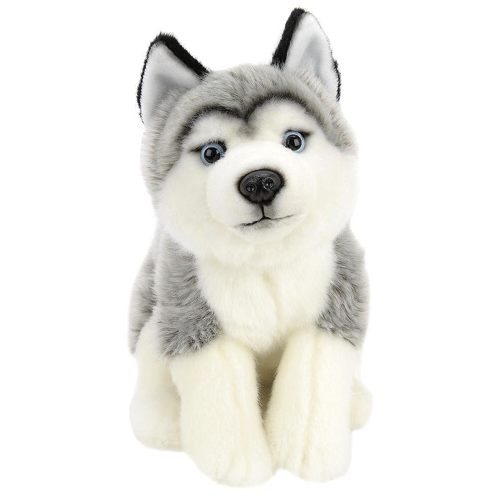 all white husky stuffed animal