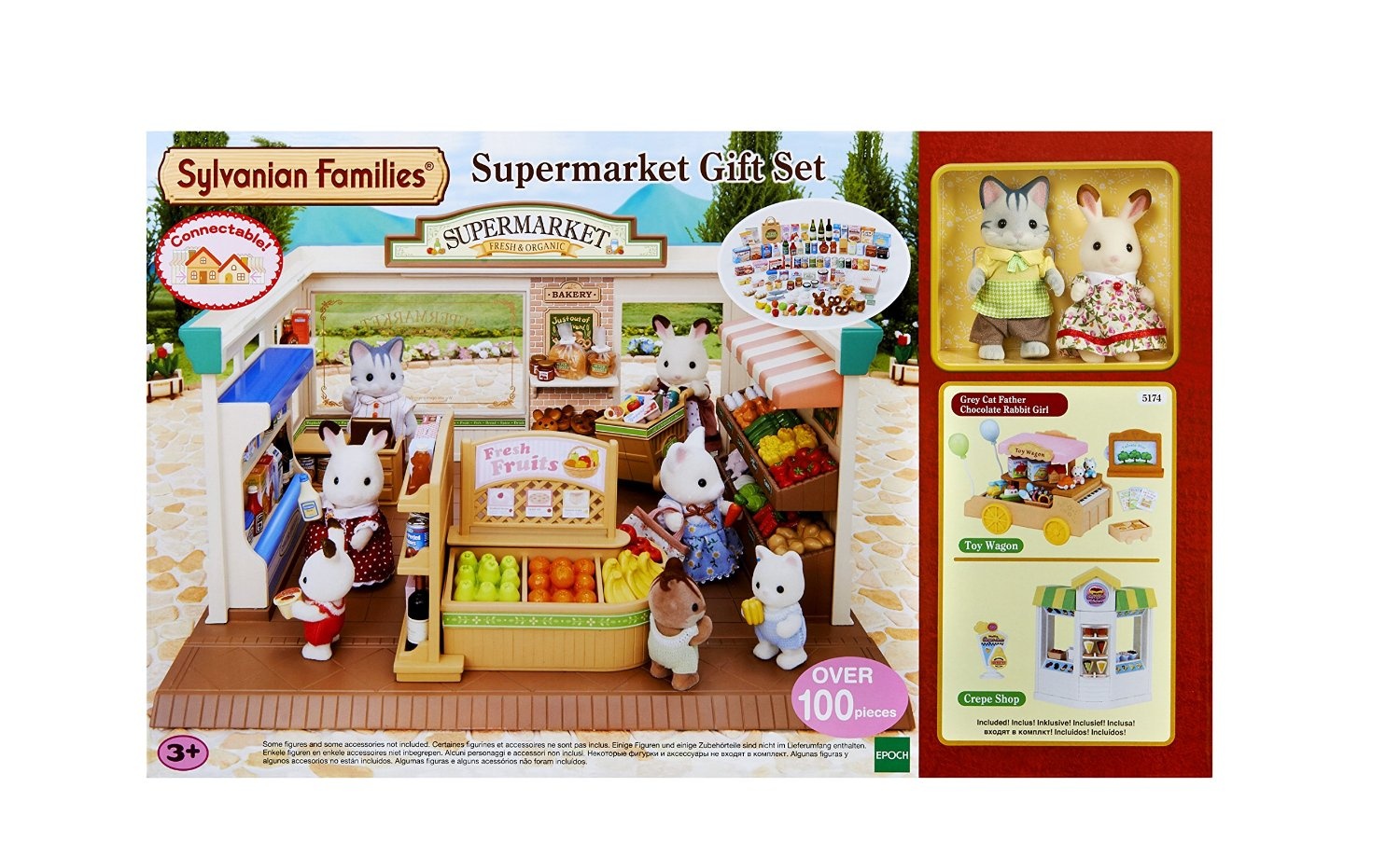 sylvanian supermarket gift set