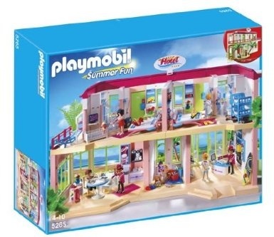 playmobil large furnished hotel