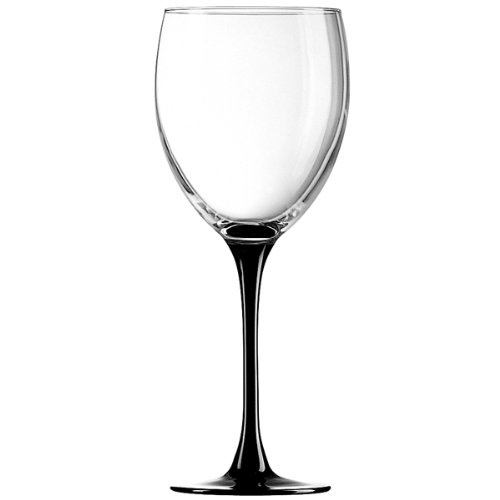 Domino Wine Glasses 12 7oz Lined And Ce Stamped At 250ml Pack Of 4 Black Stem Wine Glasses White Wine Glasses From Arcoroc By Unbranded Shop Online For Kitchen In Australia