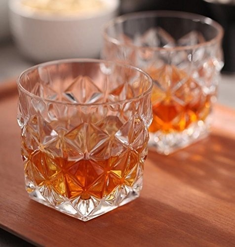 RCR Enigma Crystal Whisky Wine Glasses Set of 6 Crystal Water Tumblers 37 cl RCR Enigma Crystal Whisky Wine Glasses Set of 6 Crystal Water Tumblers 37 cl