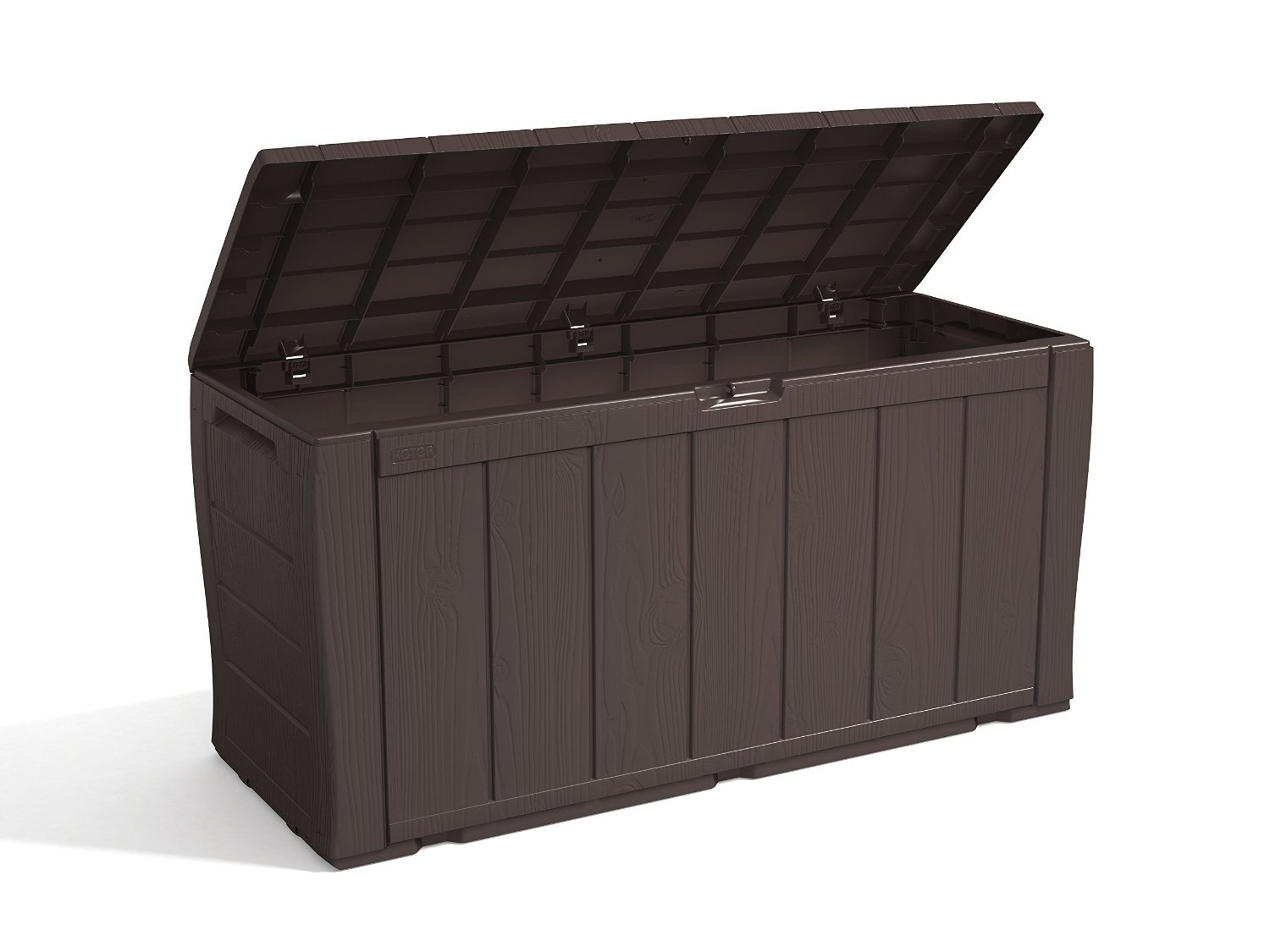 Keter Sherwood Plastic Storage Box Container Outdoor Garden Furniture 270 L Brown