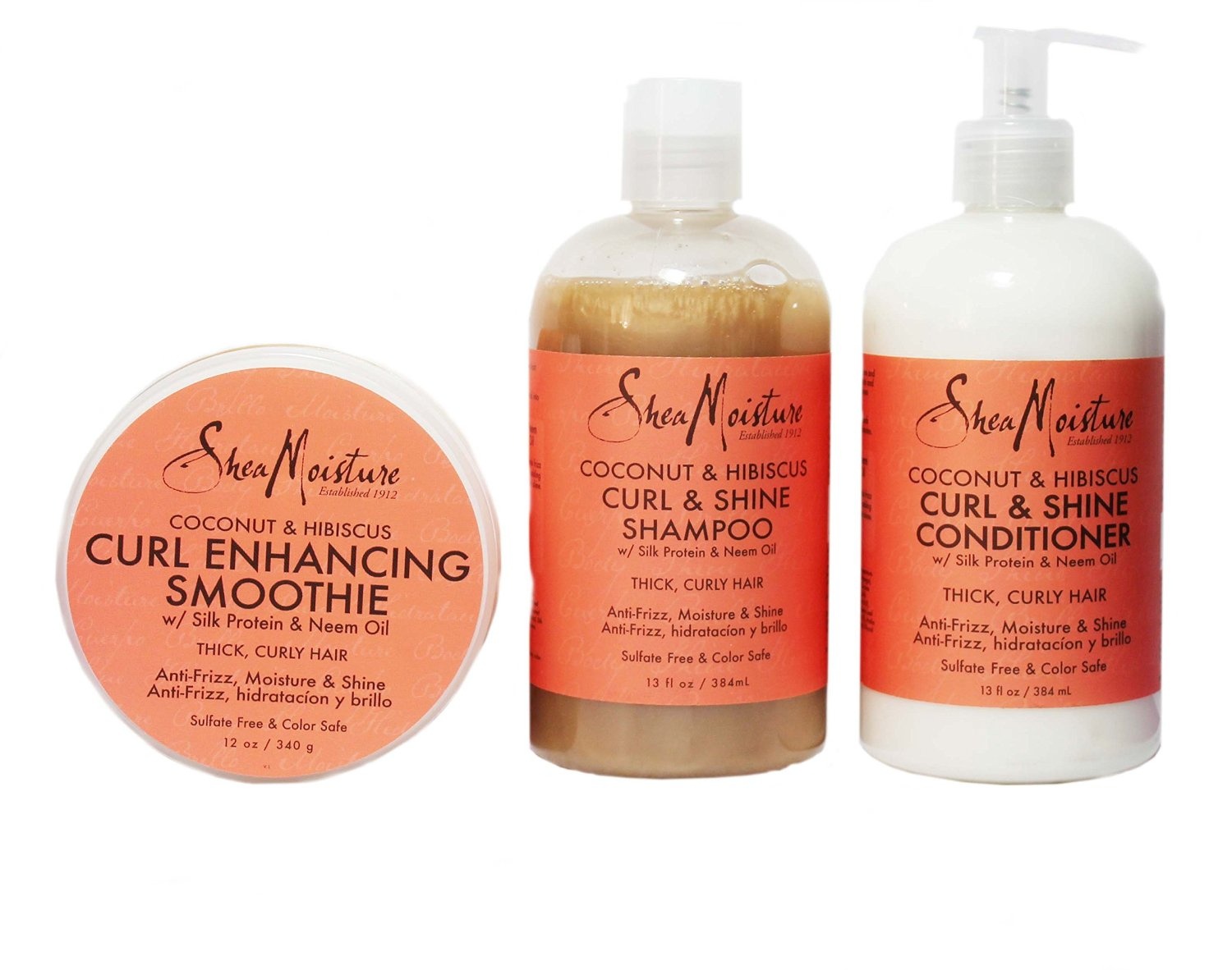 Shea Moisture Coconut And Hibiscus Combination Pack 13 Oz Curl