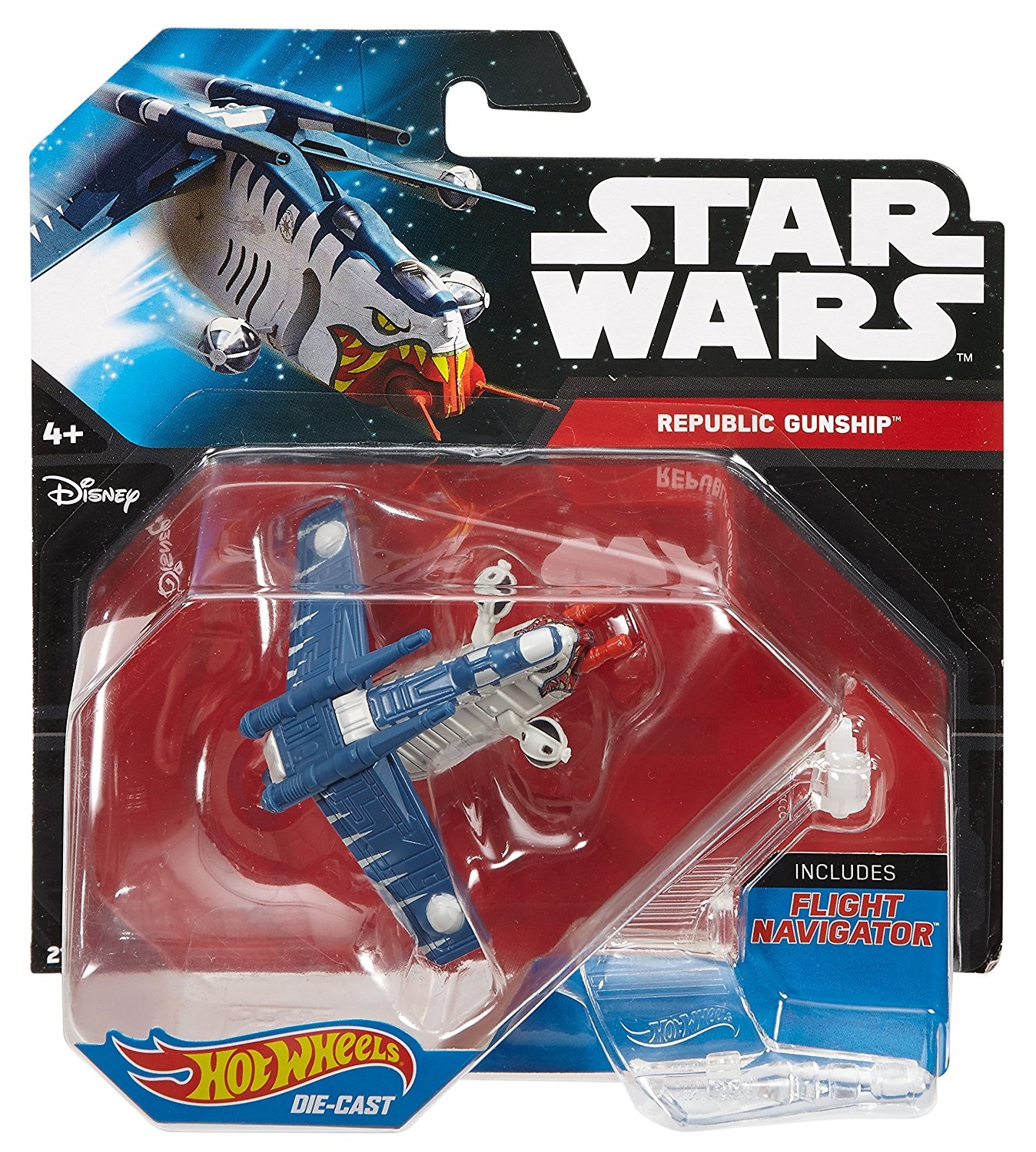 Hot Wheels Star Wars Starship Republic Tiger Shark Gunship