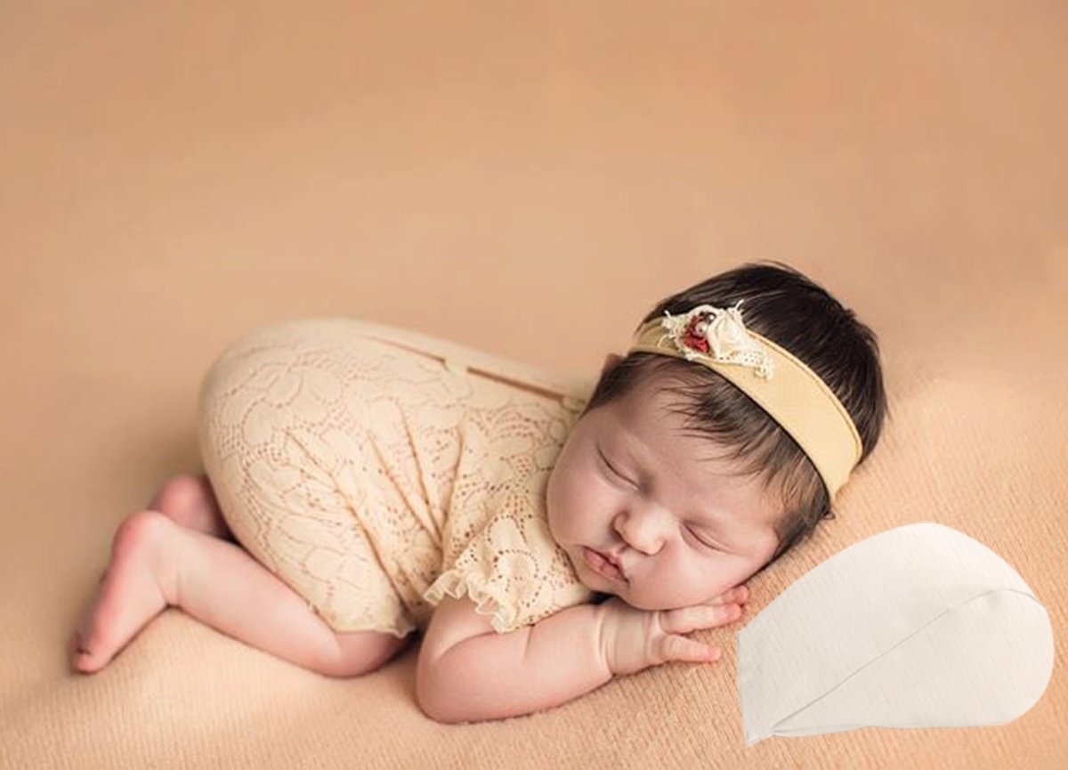 Newborn Baby Photography Butterfly Posing Pillow Filler Photo Prop for 0-6 Months Baby White