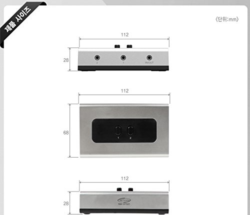 2 PORT 3.5mm High Quality STEREO Manual Switch BOX Audio Speaker selector AUX