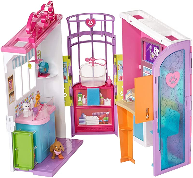 barbie pet vet playset