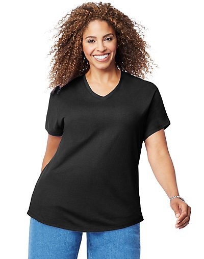 V-Neck T-shirt by Just My Size 