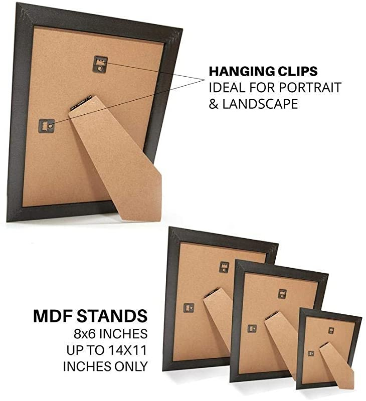 A3 Perspex Clip Photo Poster Frame 30cm x 42cm Metal Clasps Photo