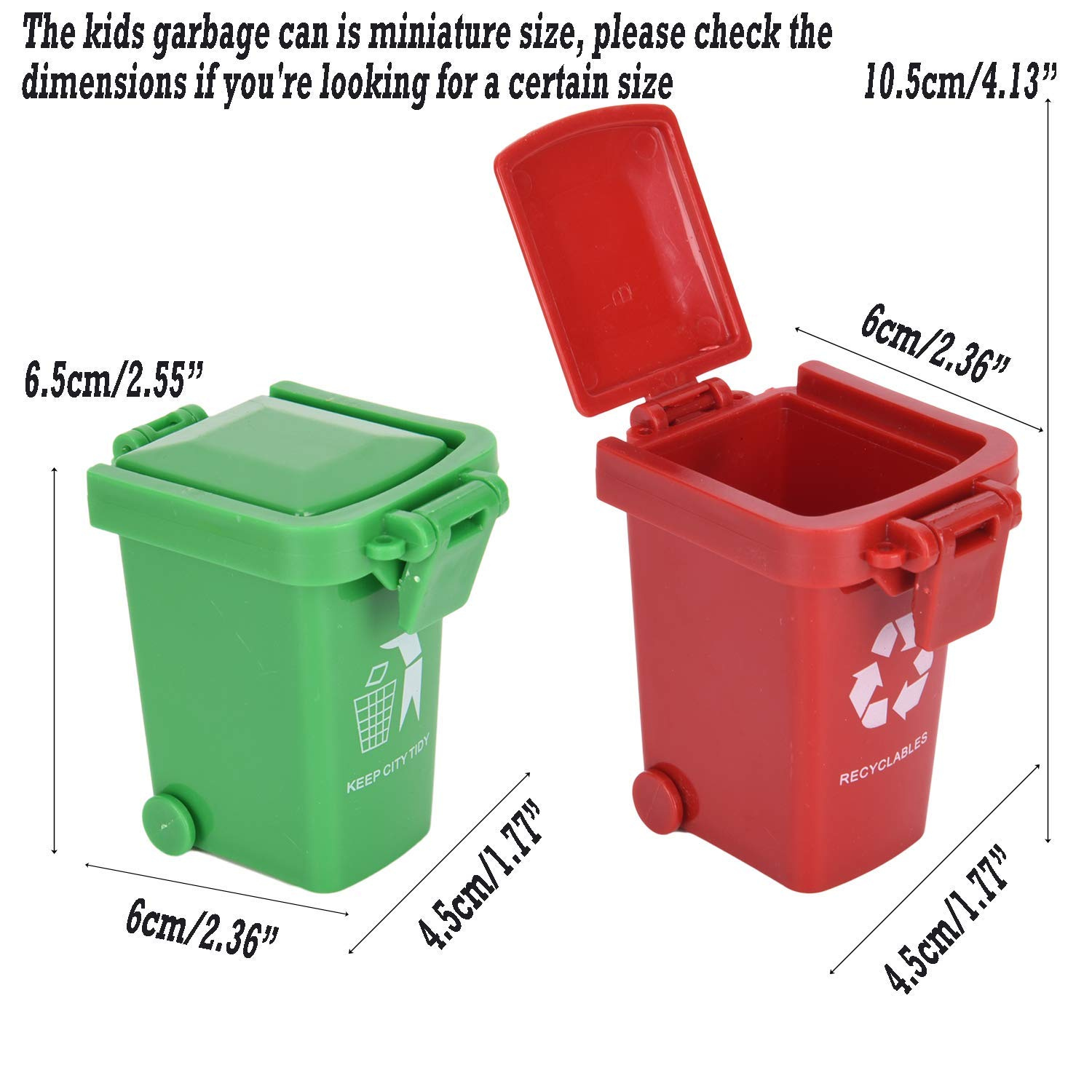 mini garbage can toys