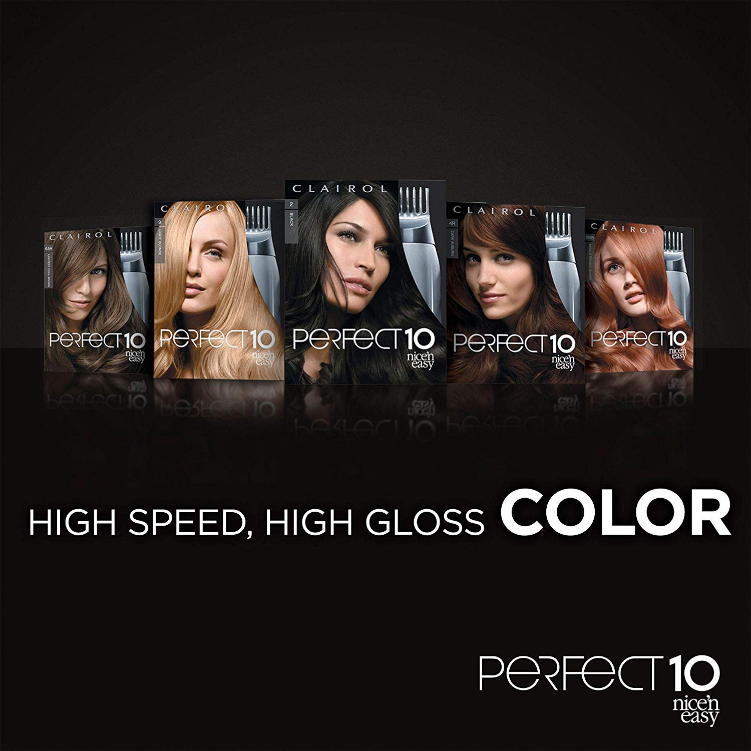 Clairol Nice N Easy Perfect 10 Hair Colouring Tools 3 Darkest