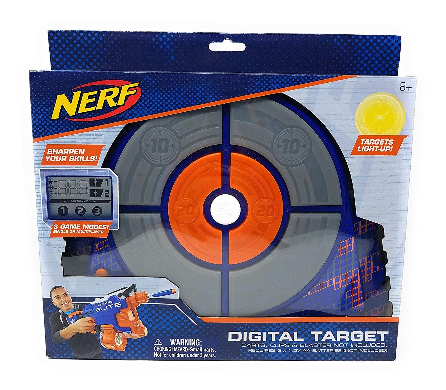 nerf elite digital target