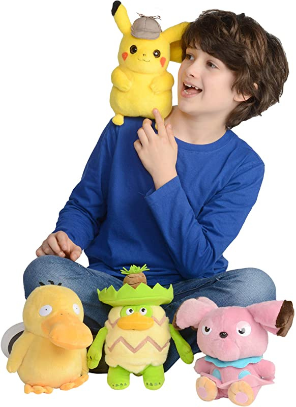 psyduck detective pikachu plush
