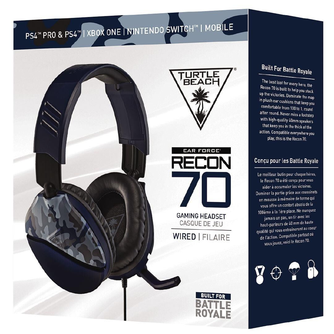 Wired Recon 70 Xbox One Ear Force Turtle Beach Recon 70 Blue Camo