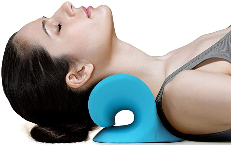 cervical traction chiropractic wedge pillow neck and shoulder pain relief