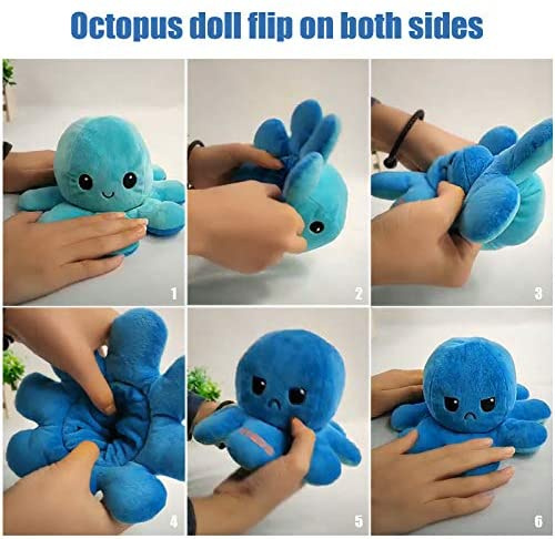 double sided squid plush