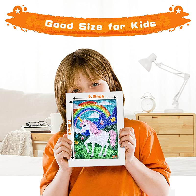 Mosaic Gem Sticker Art Projects Kits ZALIAFEI Unicorn Diamond Painting for Kids with Frames Holiday Crafts Supplies Gifts for Girls Boys Ages 4 5 6 7 8 9 10 11 12 Mosaic Gem Sticker Art Projects Kits ZALIAFEI Unicorn Diamond Painting for Kids with Frames Holiday Crafts Supplies Gifts for Girls Boys Ages 4 5 6 7 8 9 10 11 12