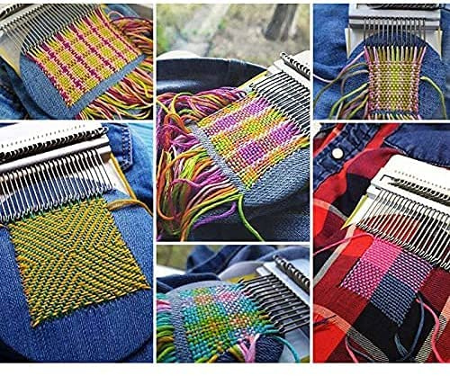 Small Loom for Weaving Beginners Wooden Loom Knitting Machine DIY Weaving Arts Darning Tool 10 Hooks Socks and Clothes for Mending Jeans Small Loom for Weaving Beginners Wooden Loom Knitting Machine DIY Weaving Arts Darning Tool 10 Hooks Socks and Clothes for Mending Jeans